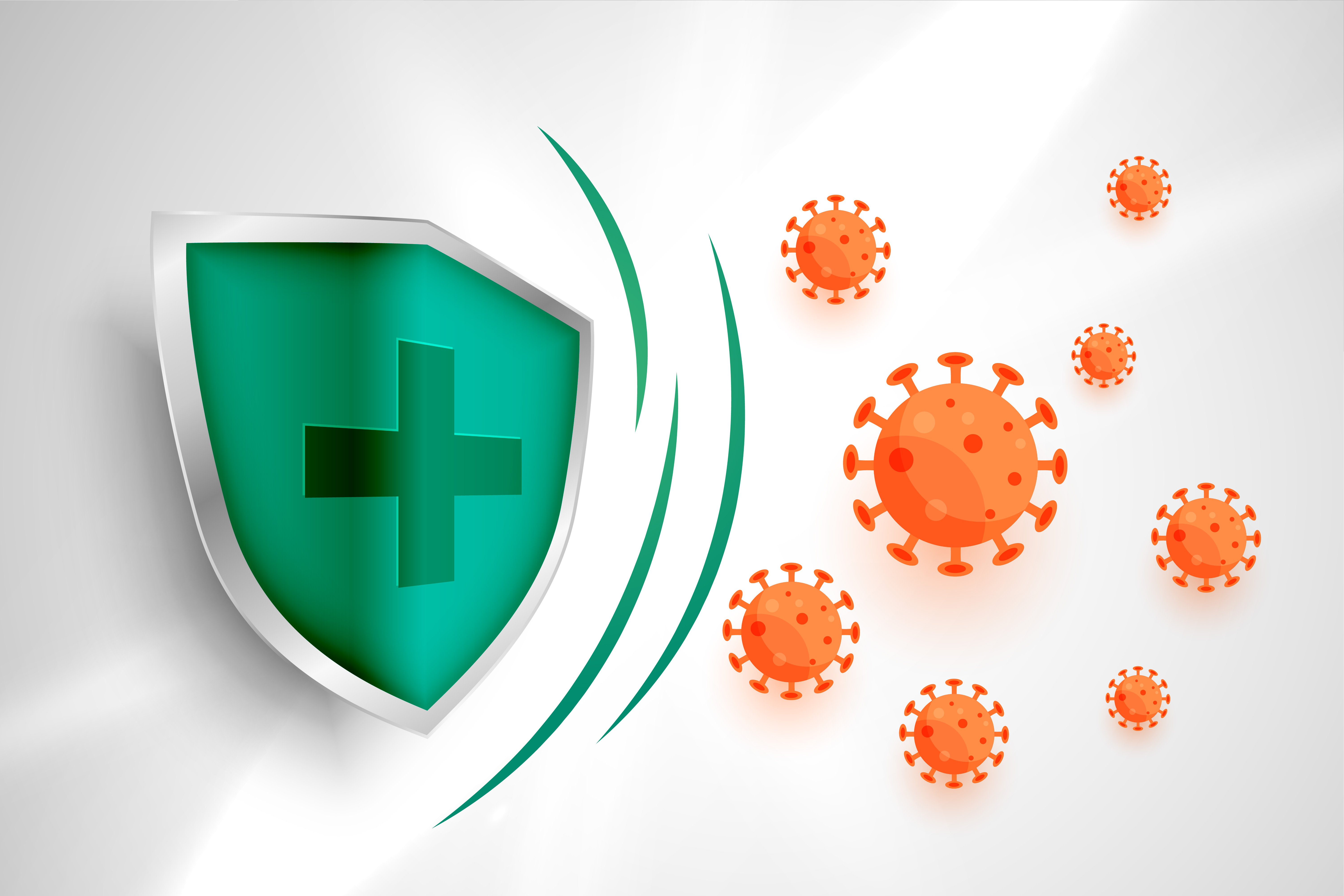 Medical shield protecting from virus